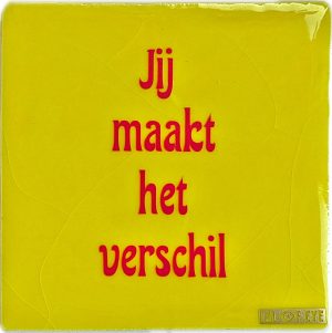 keramieken tegeltje met tekst Isl of Eye